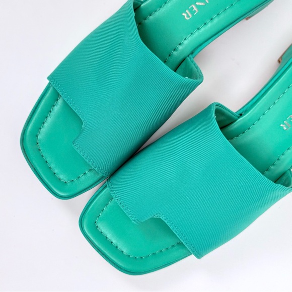 Donald J. Pliner Rainey Toe-Loop Sporty Slide Sandals Neoprene Green Size 8 - Picture 4 of 16